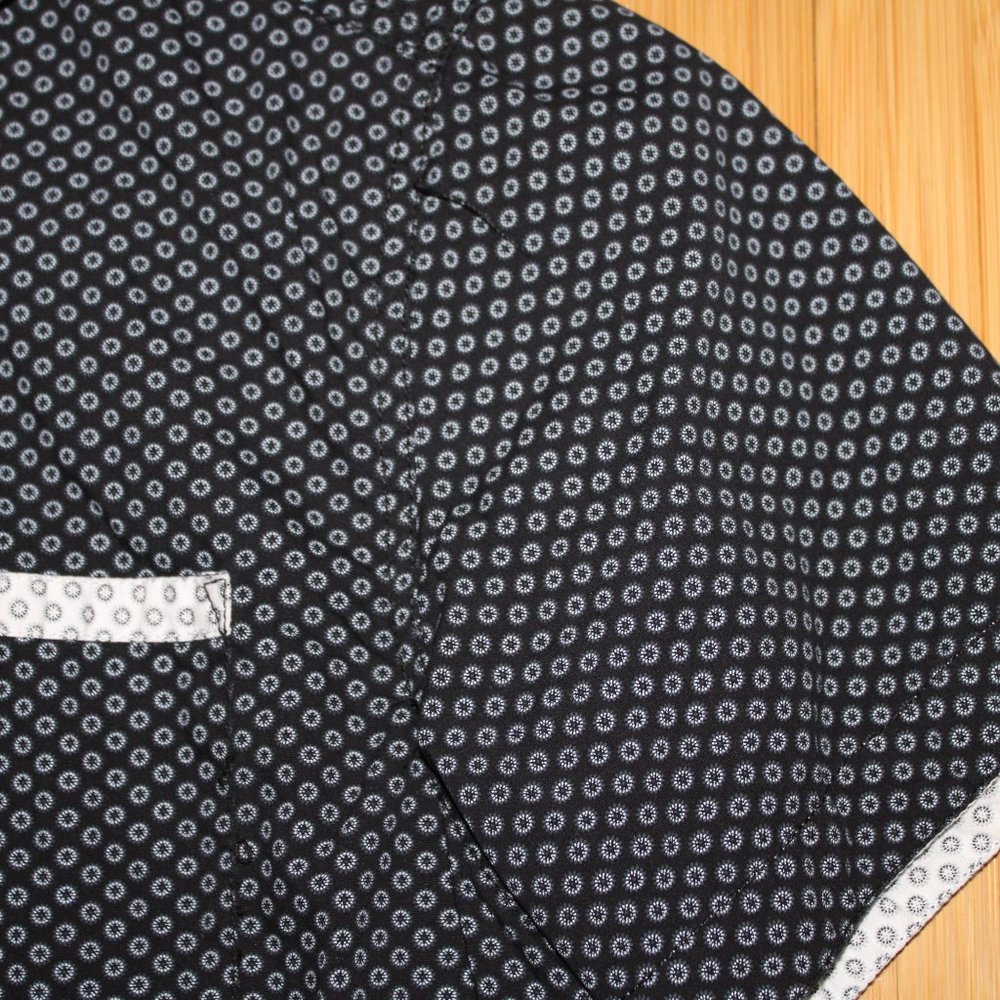 Kids Black Pattern Button up - Picture 3 of 4